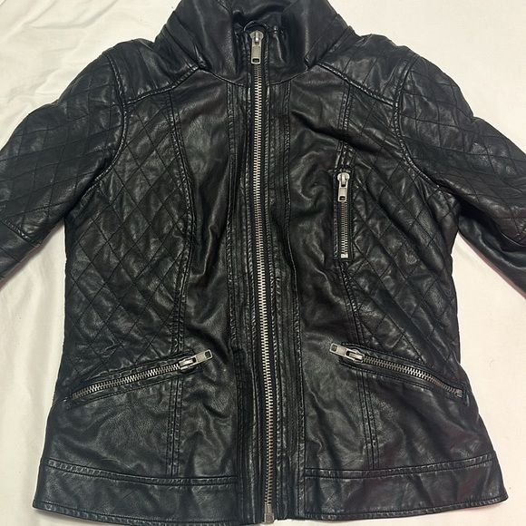 3/$75 Garage Rebel Leather Jacket Large - Picture 3 of 5